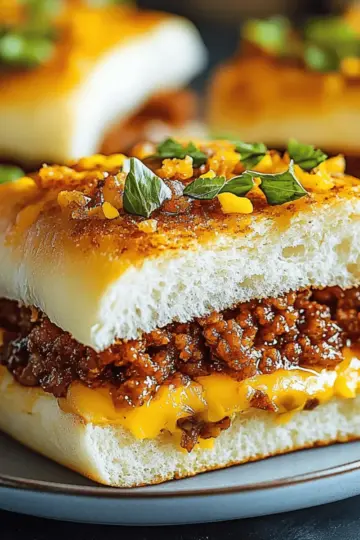 Cheesy Sloppy Joe Sandwiches