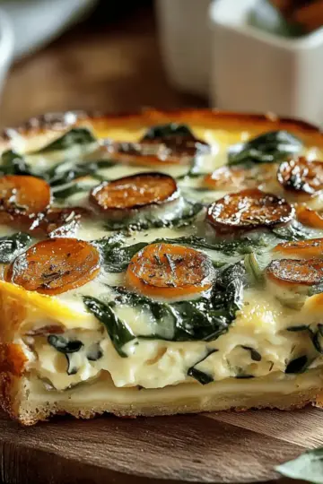 Crustless Spinach Quiche