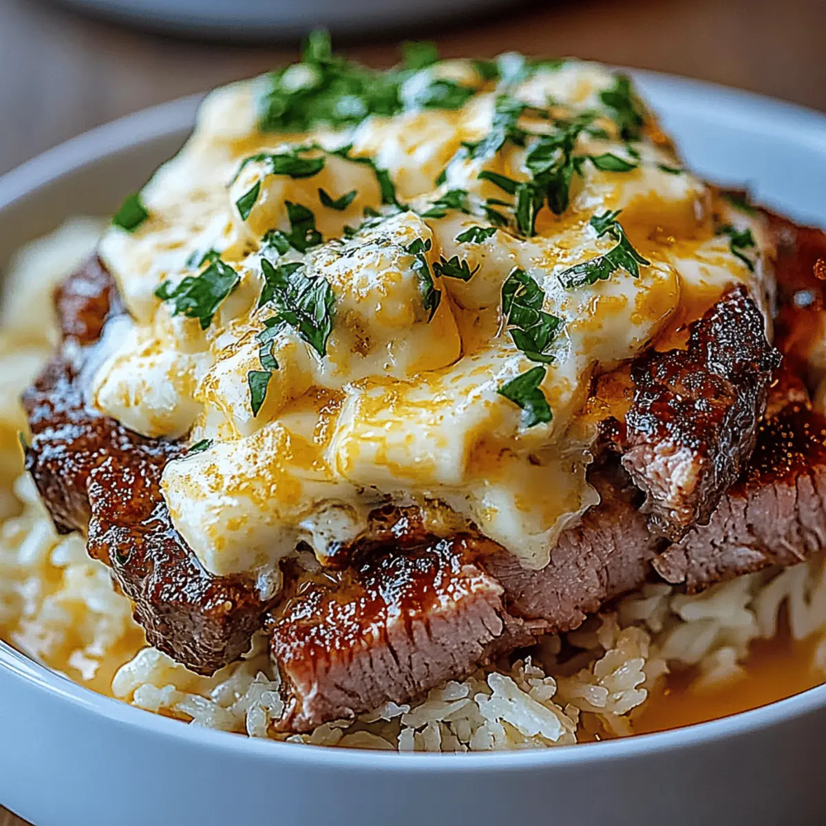 Steak Queso Rice