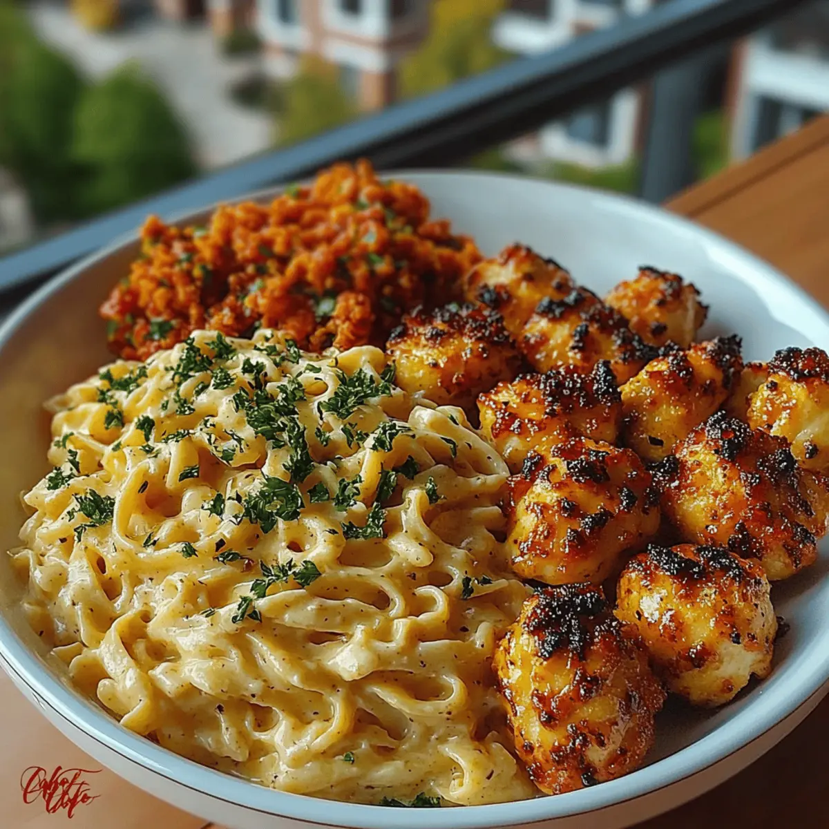 Indulgent Garlic Butter Chicken Bites & Spicy Cajun Alfredo 4 Garlic Butter Chicken Bites & Spicy Cajun Alfredo