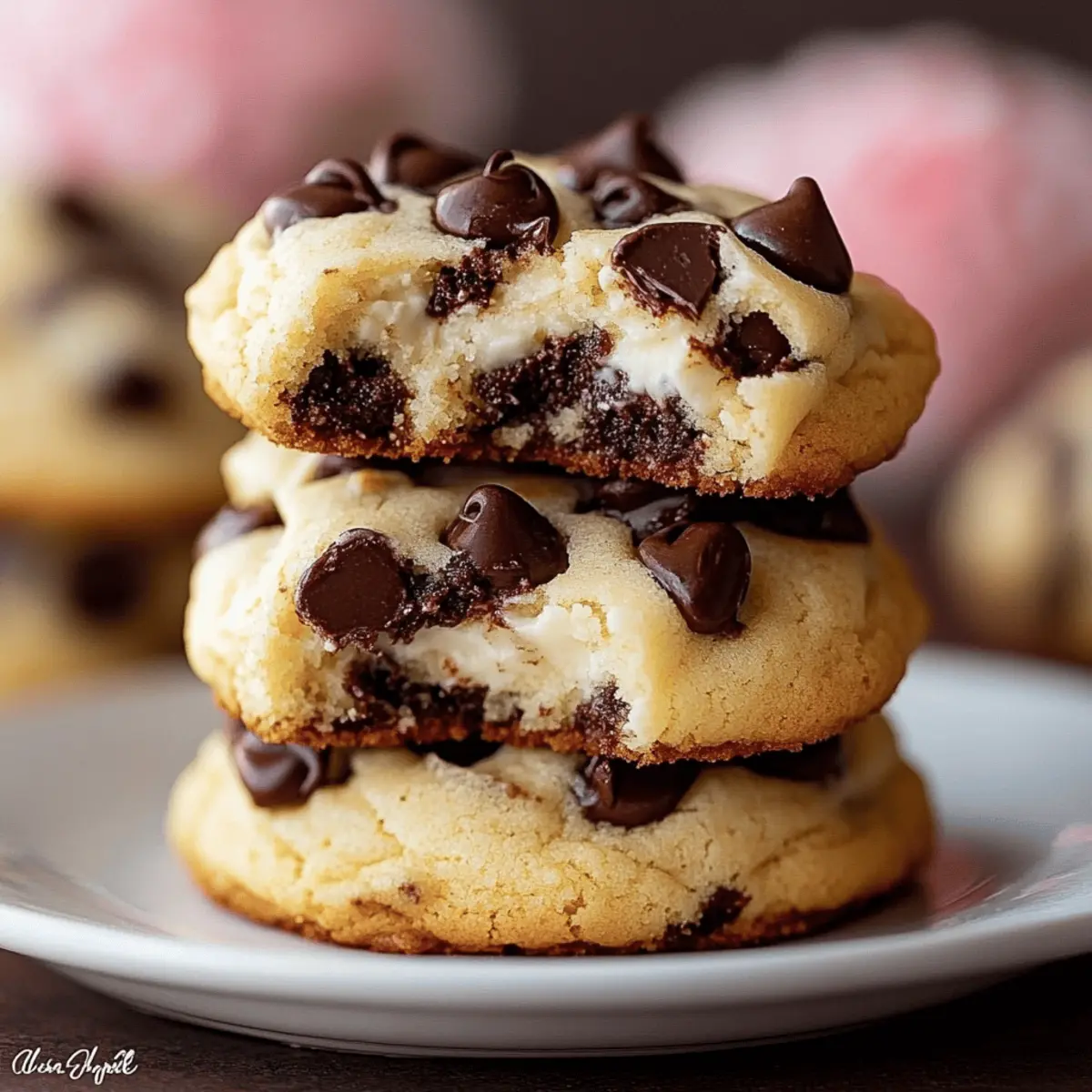 Indulgent Chocolate Chip Cheesecake Cookies to Satisfy Cravings 4 Chocolate Chip Cheesecake Cookies