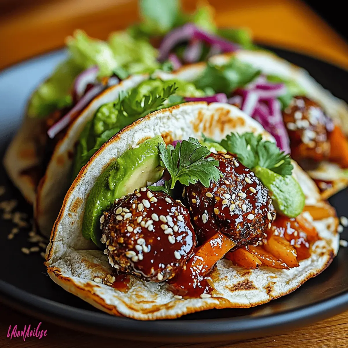 Juicy Korean BBQ Meatball Tacos for a Quick Weeknight Feast 4 Korean BBQ Meatball Tacos