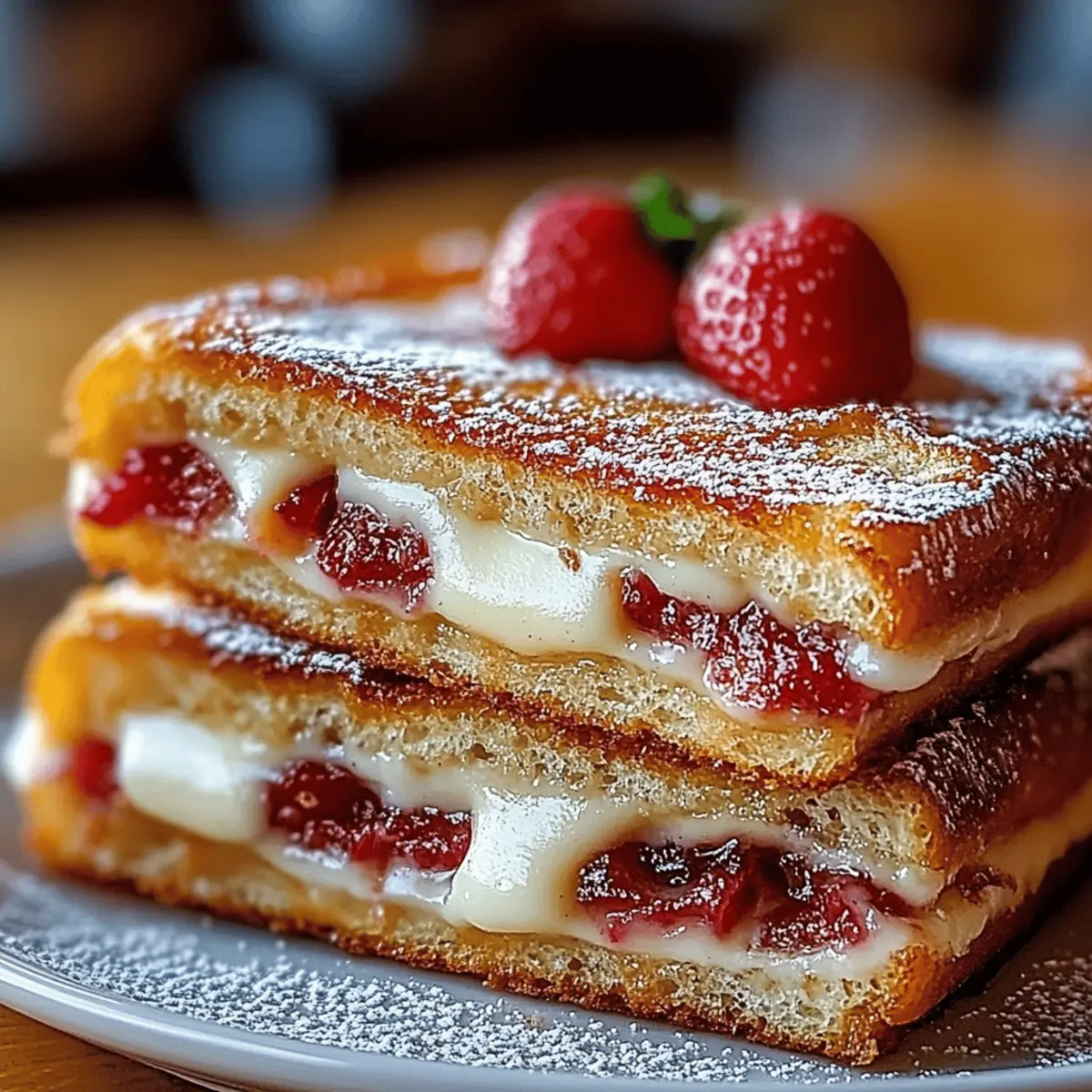 Indulge in a Crispy Strawberry Cheesecake Sandwich Delight 4 Crispy Strawberry Cheesecake Sandwich