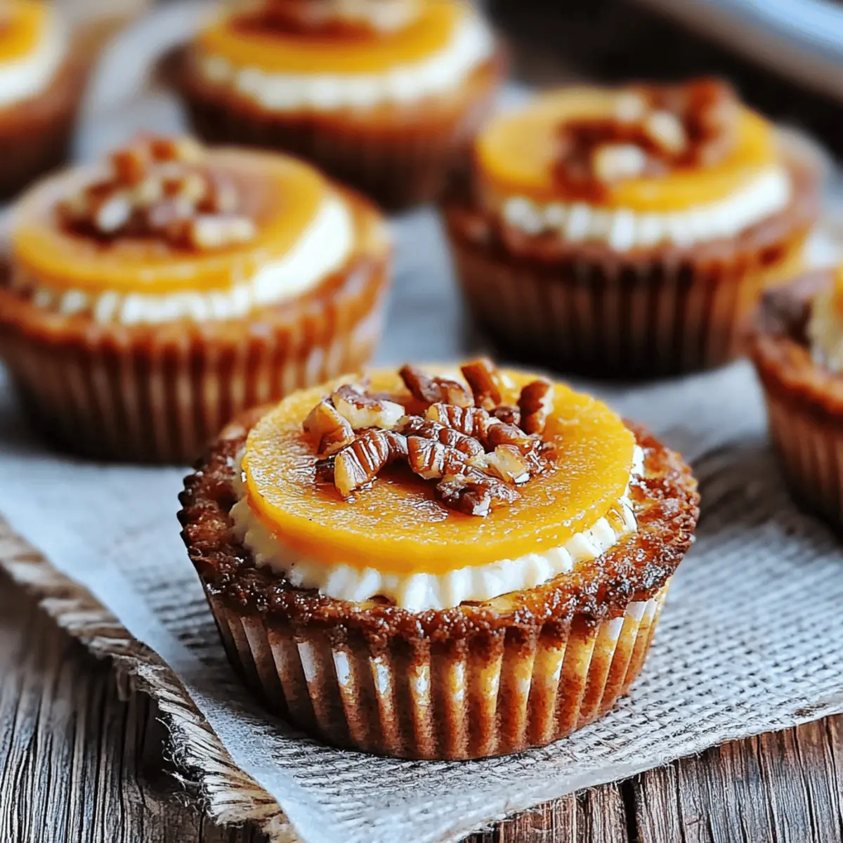 Mini Pumpkin Cheesecakes