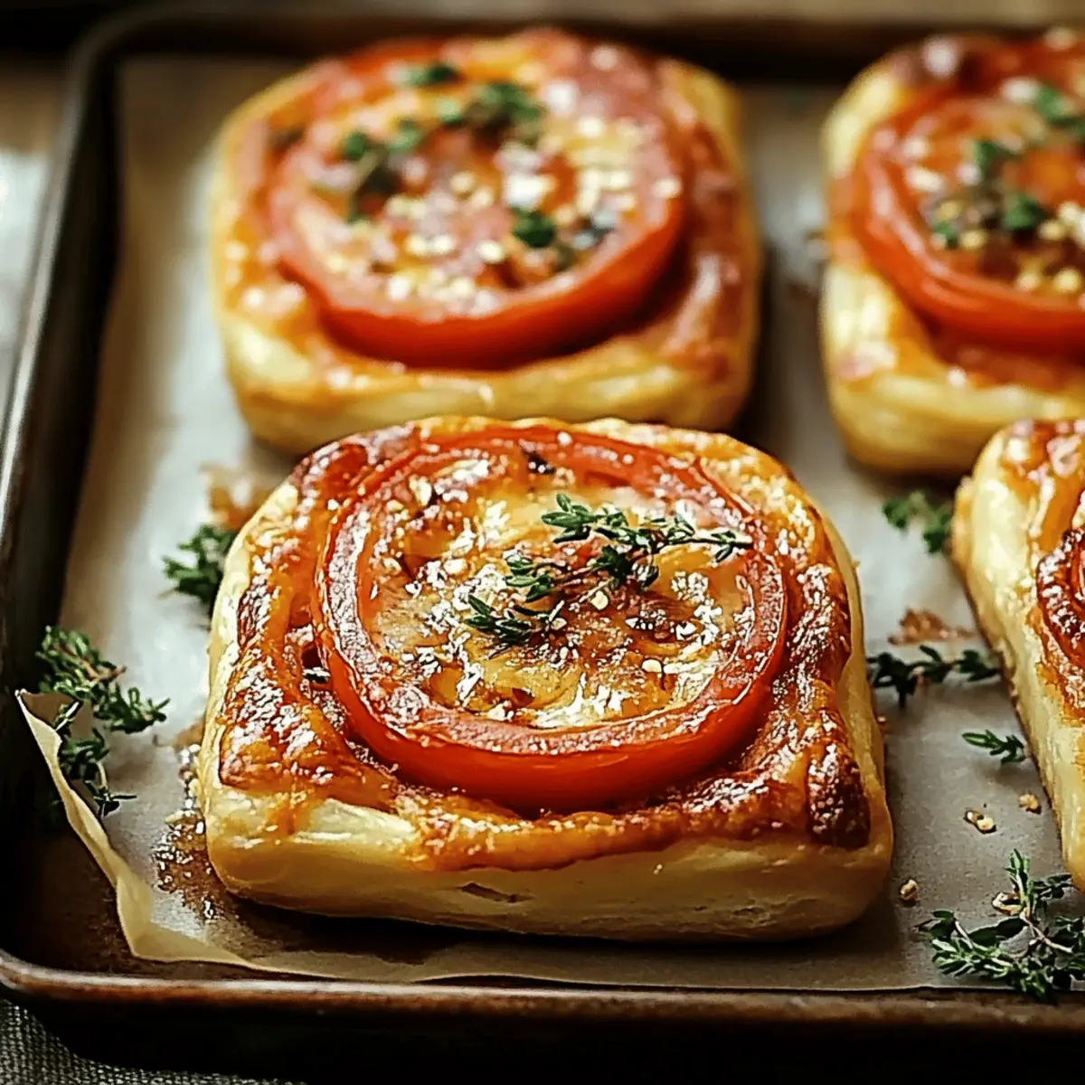 Irresistibly Easy Puff Pastry Tomato Tarts to Savor 4 Puff Pastry Tomato Tarts