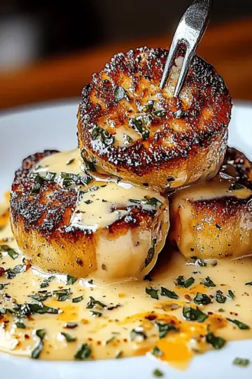 Seared Scallops with Spicy Cajun Cream Sauce