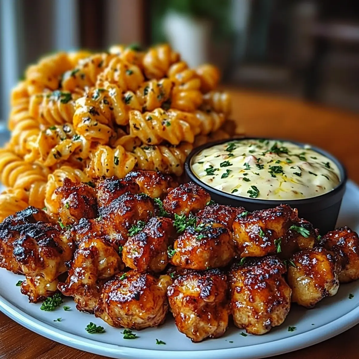 Buffalo Garlic Chicken Bites