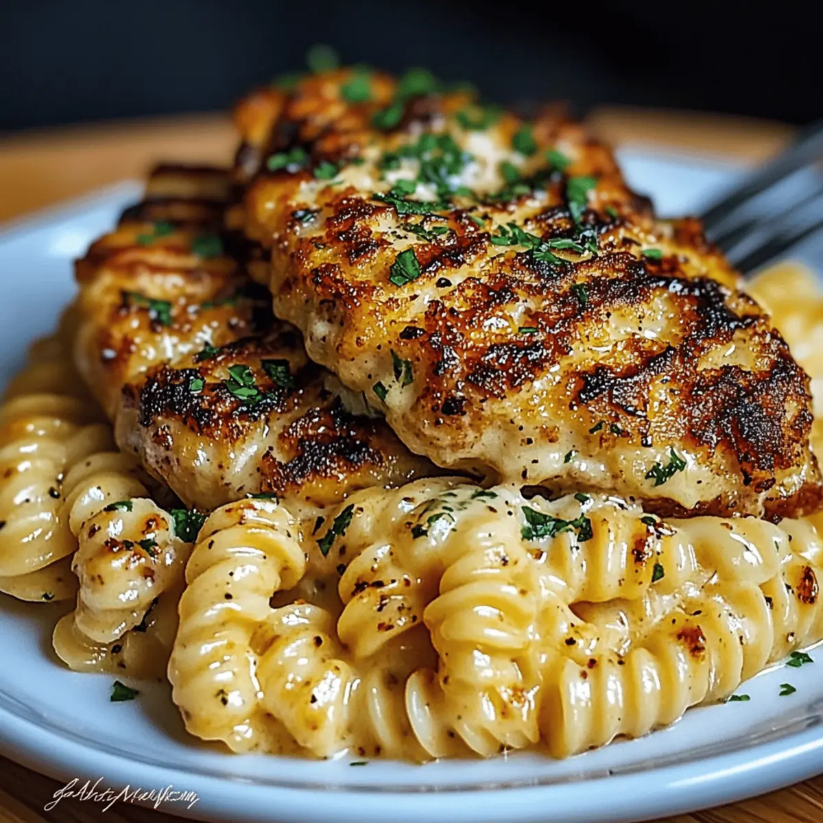 Indulgent Creamy Garlic Parmesan Chicken and Cheesy Twisted Pasta 4 Creamy Garlic Parmesan Chicken and Cheesy Twisted Pasta