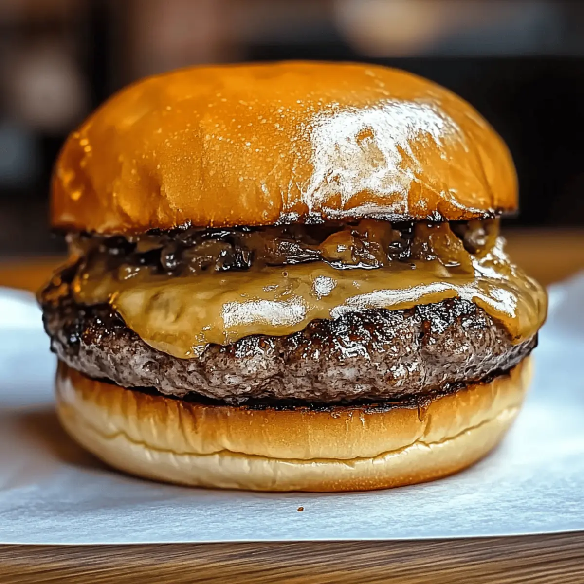 Caramelized Onion Burger