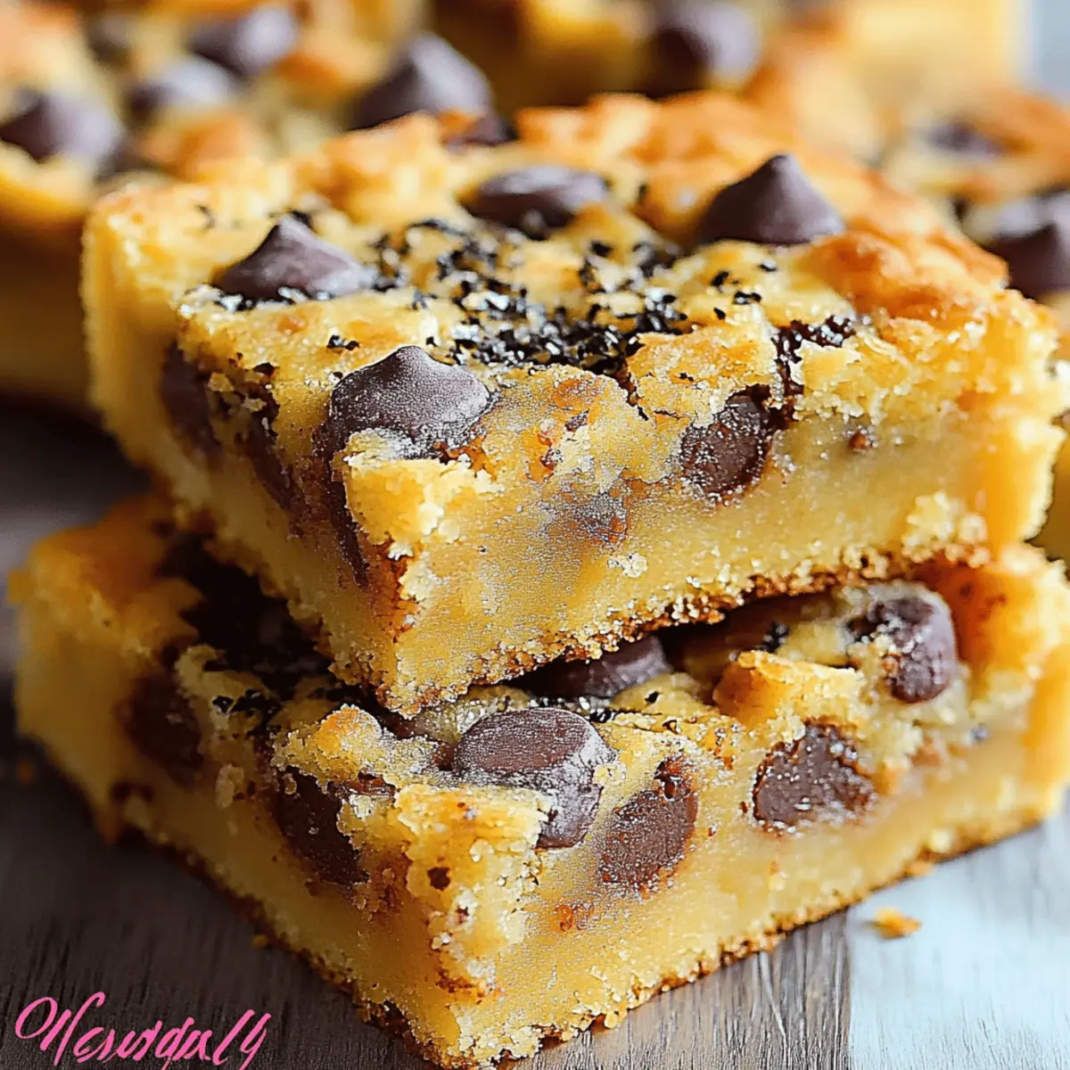 Indulgent Cake Mix Cookie Bars Loaded with Chocolate Chips 4 Cake Mix Cookie Bars