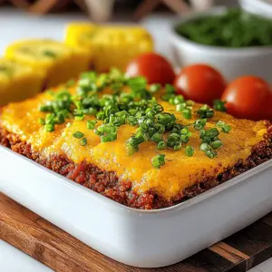 Sloppy Joe Cornbread Casserole
