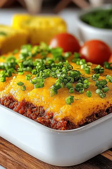 Sloppy Joe Cornbread Casserole