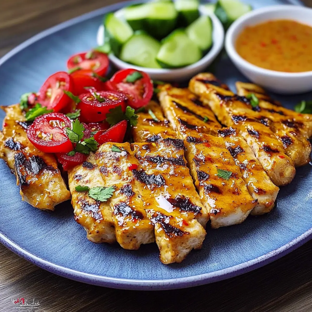 Chicken Satay with Thai Peanut Sauce