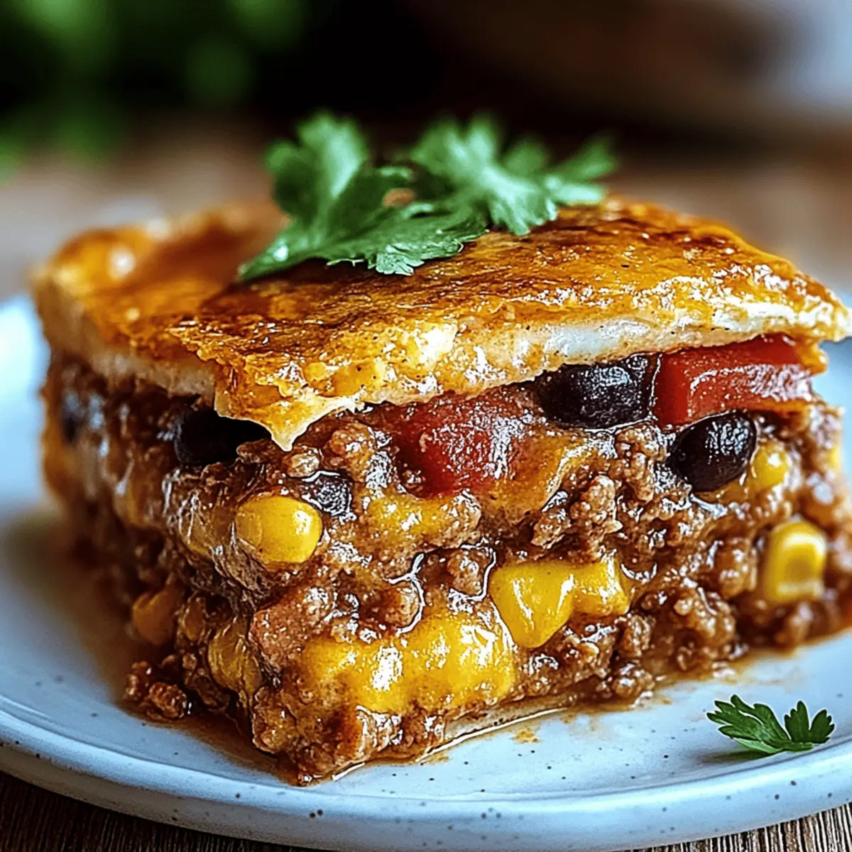 Layered Burrito Casserole