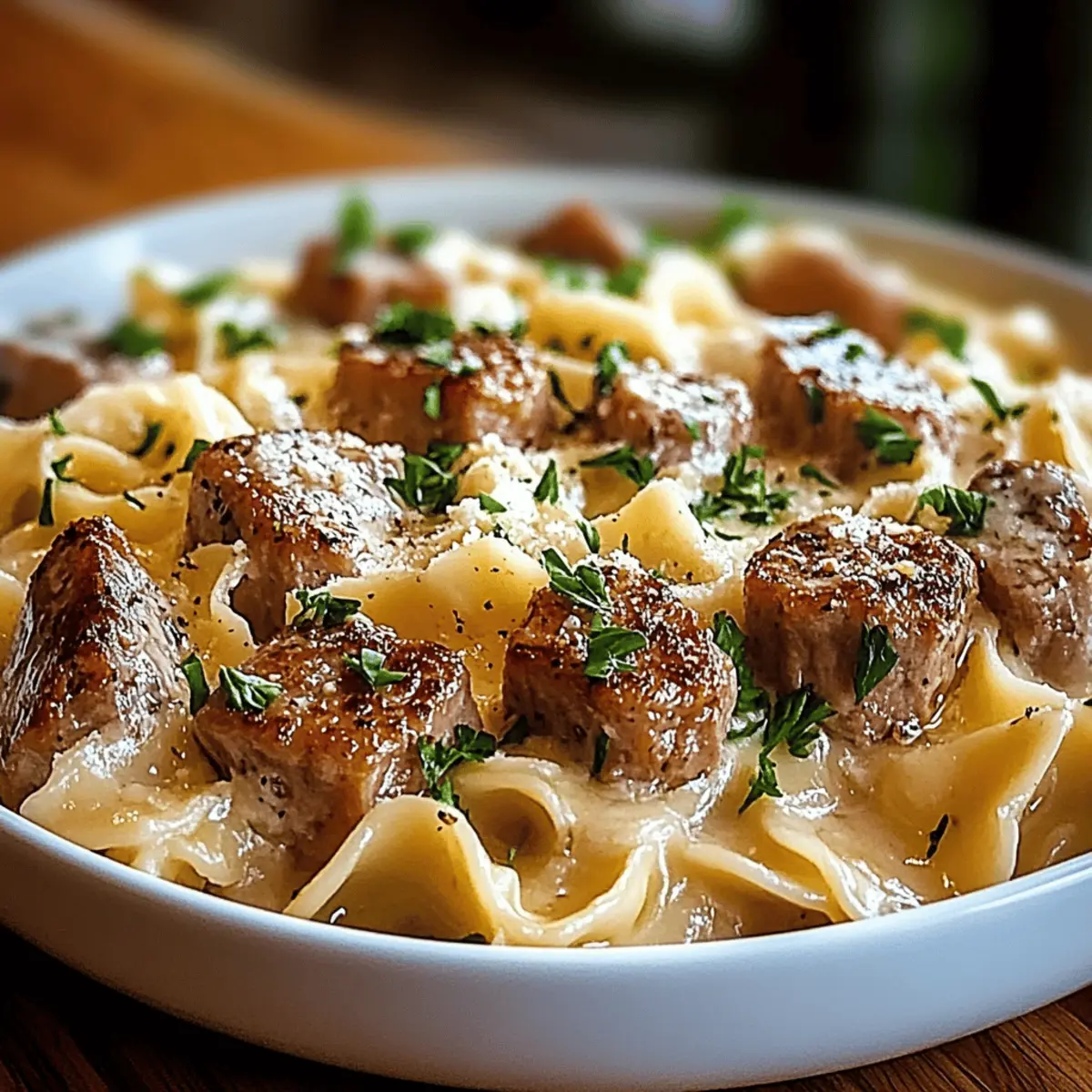 Indulgent Creamy Beef and Bowtie Pasta for Cozy Nights 4 Creamy Beef and Bowtie Pasta