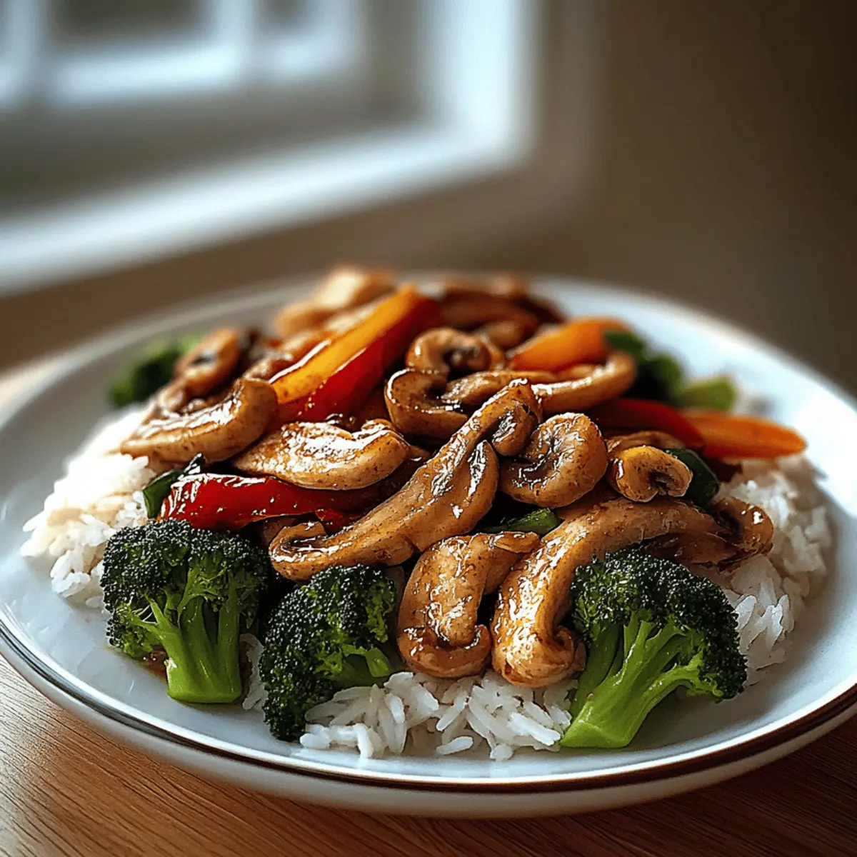 Garlic Chicken Stir-Fry with Rice