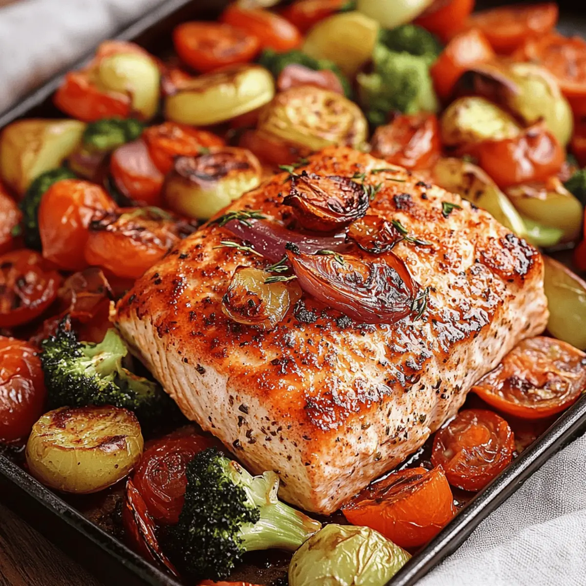 Sheet Pan Salmon and Veggies