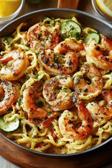 Shrimp Zucchini Pasta