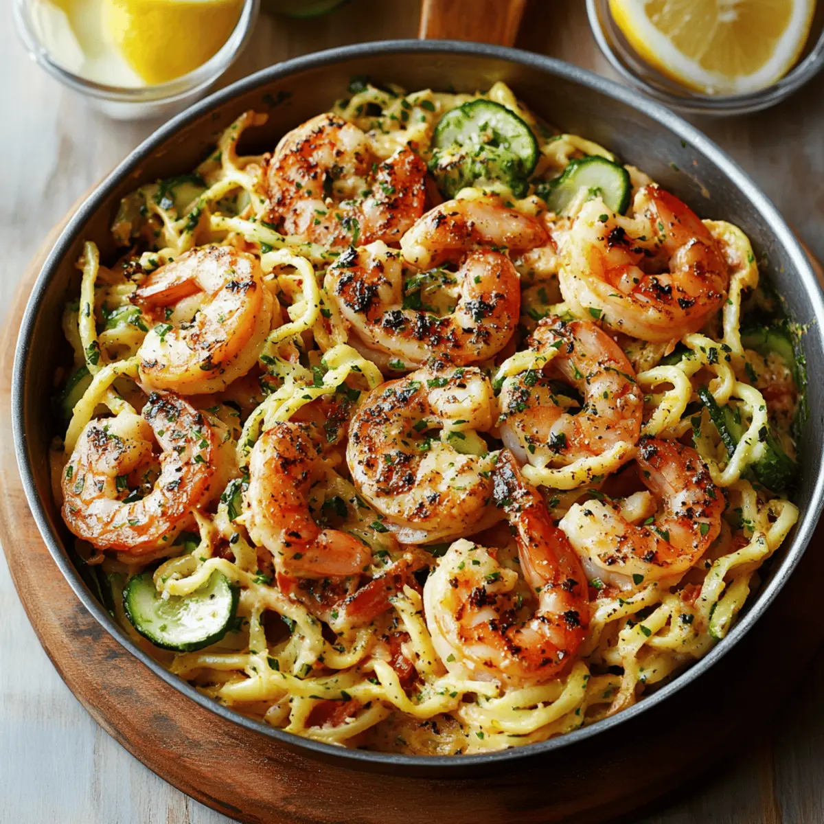 Shrimp Zucchini Pasta