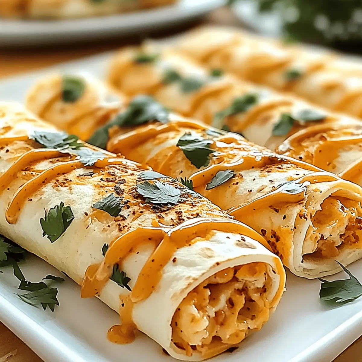 Chicken Enchilada Roll Ups