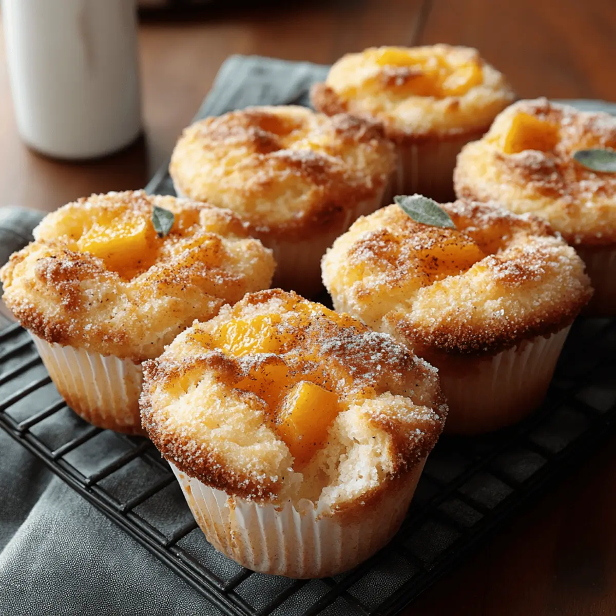 Deliciously Moist Peach Muffins for a Sweet Morning Treat 4 Peach Muffins