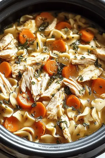 Slow Cooker Chicken Noodle Soup