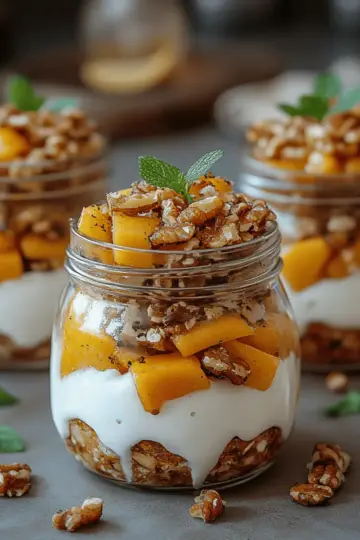 Peaches And Granola Cups