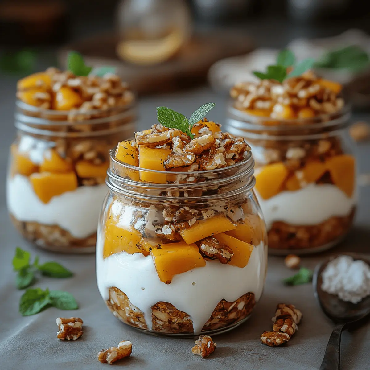 Peaches And Granola Cups