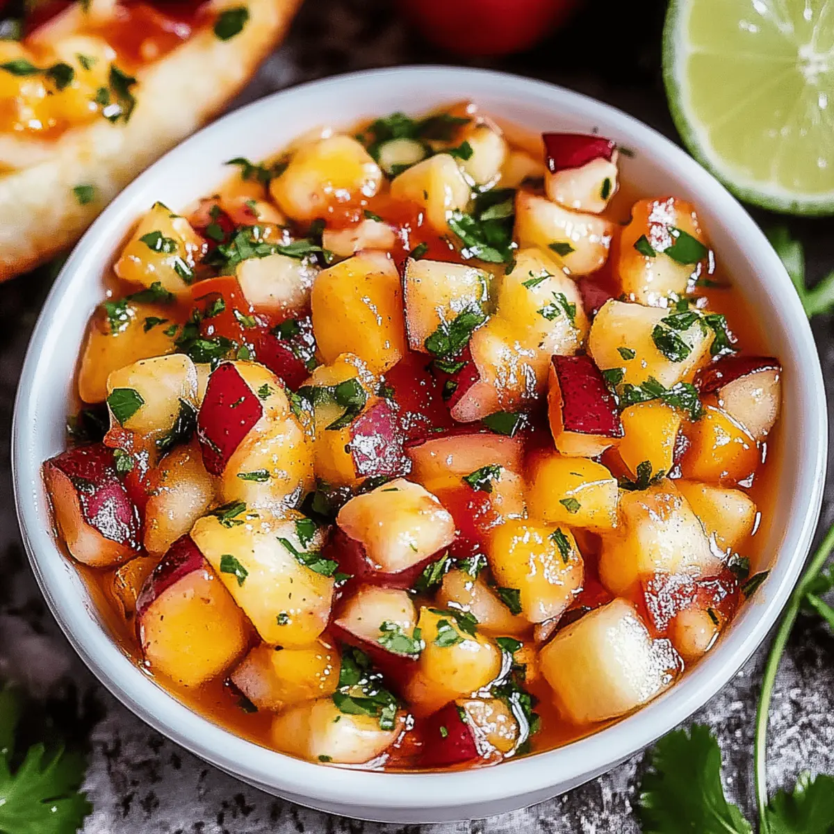 Delicious Peach Mango Salsa That Brightens Any Meal 4 Peach Mango Salsa