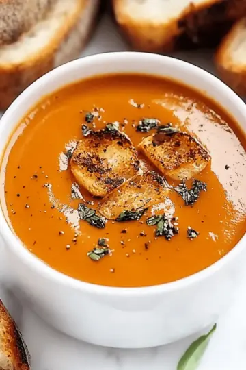 Roasted Tomato Basil Soup