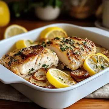 Baked Lemon Garlic Chicken