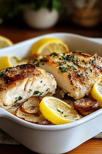 Baked Lemon Garlic Chicken