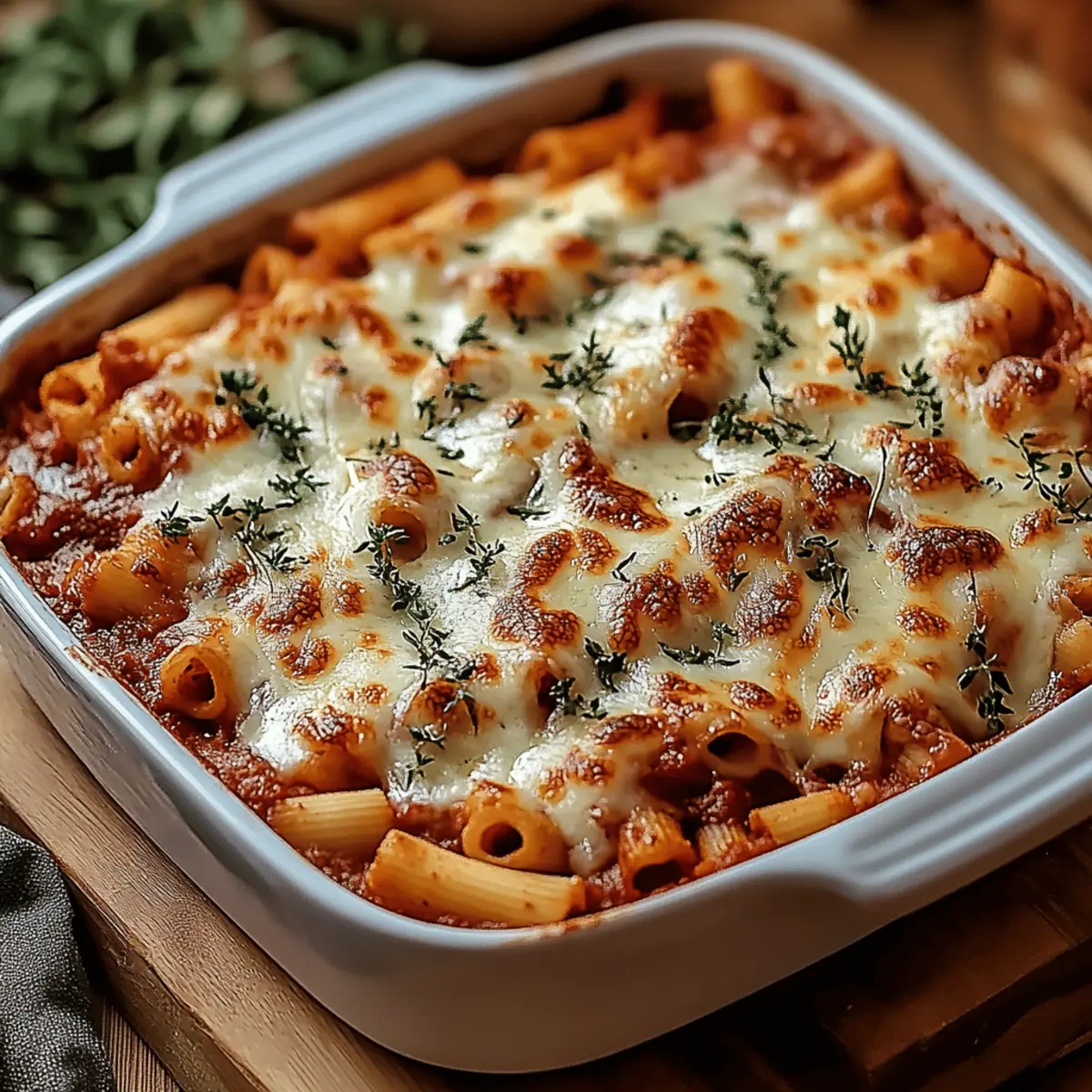 Baked Ziti with Cheese