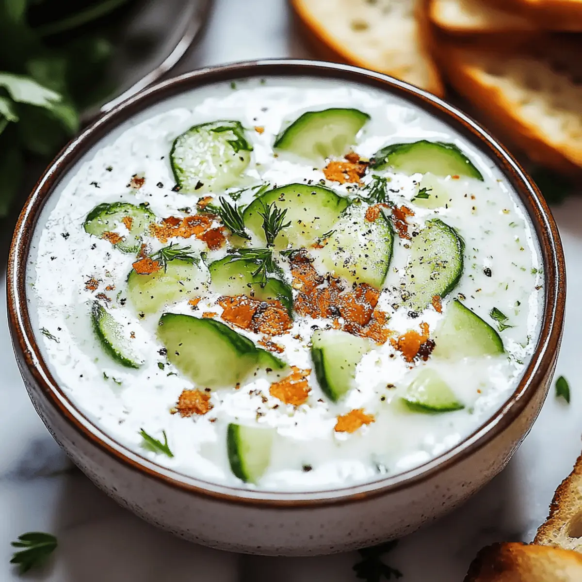 Refreshing Cold Cucumber Soup with a Persian Twist Delight 4 Refreshing Cold Cucumber Soup with a Persian Twist