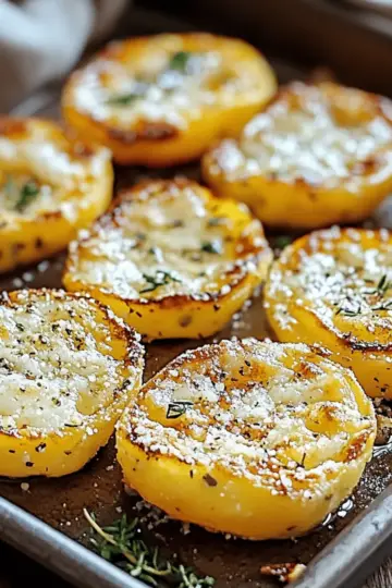 Baked Smashed Potatoes With Garlic Parmesan