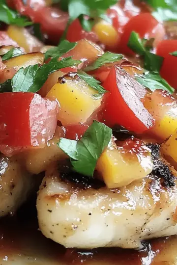 Sweet Tangy Strawberry Peach Salsa