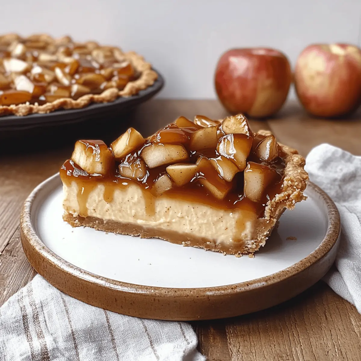 Indulgent Caramel Apple Cheesecake Pie for Cozy Nights 4 Caramel Apple Cheesecake Pie