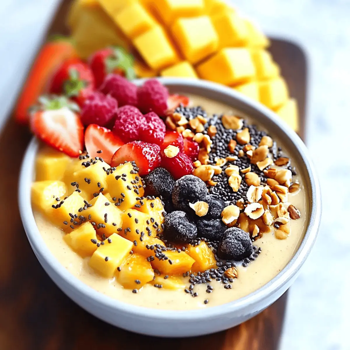 Delicious Tropical Smoothie Bowl to Brighten Your Day 4 Tropical Smoothie Bowl