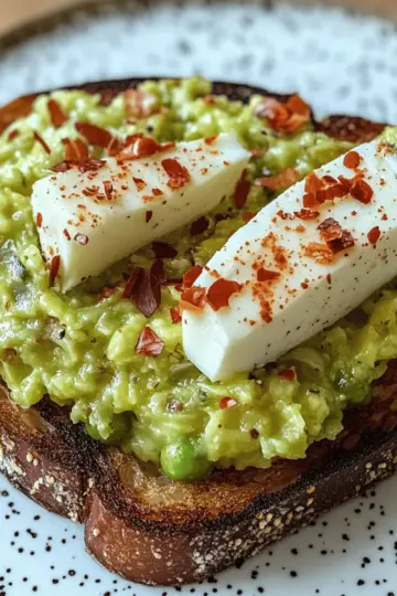 Mashed Egg Avocado Toast