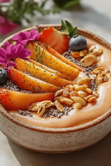 Peach Smoothie Bowl