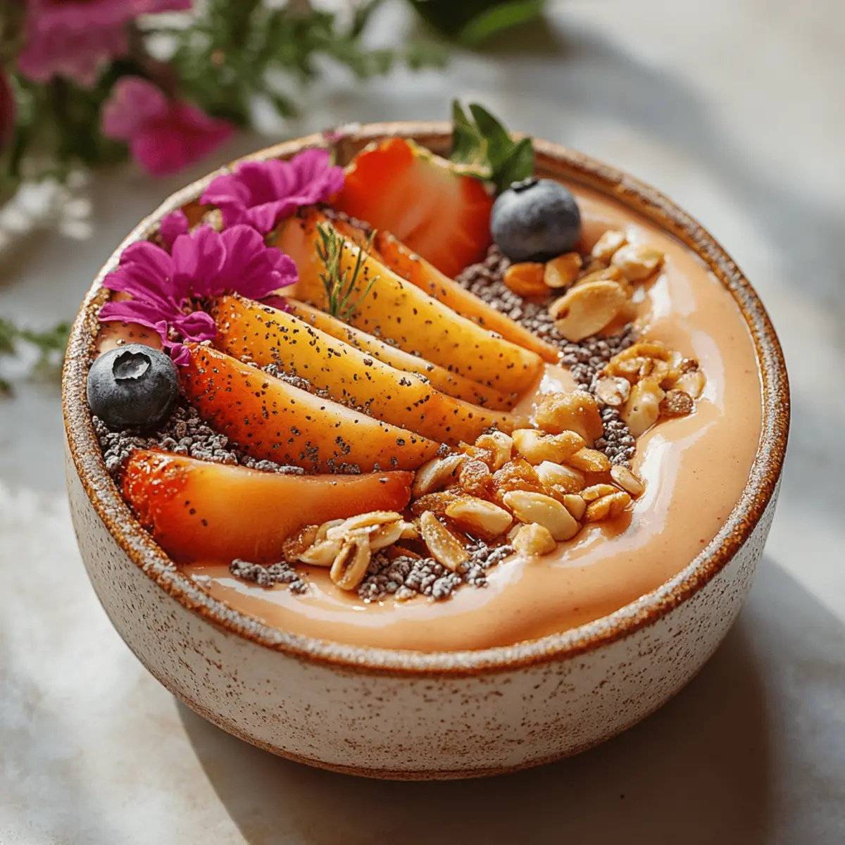 Peach Smoothie Bowl
