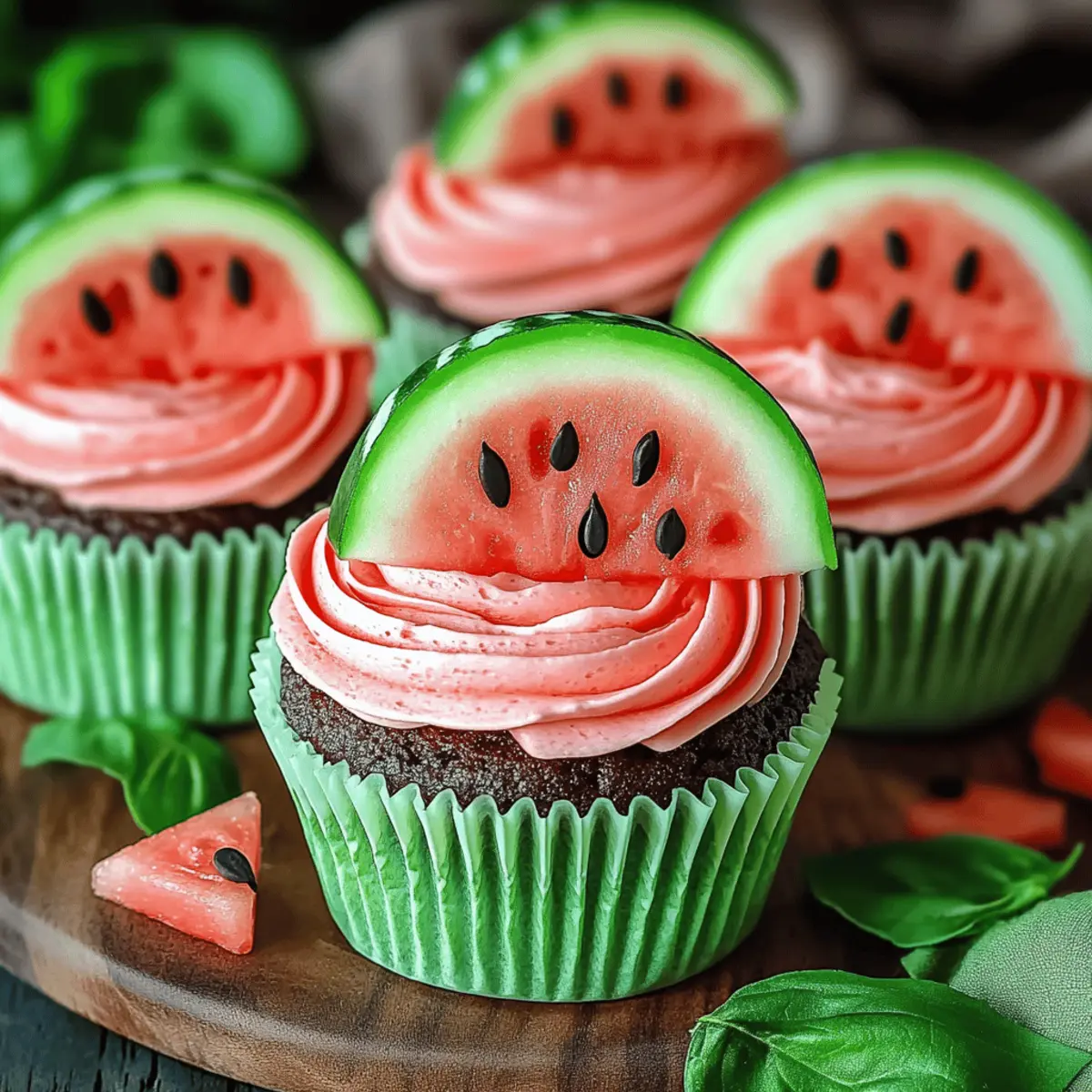 Watermelon Cupcakes