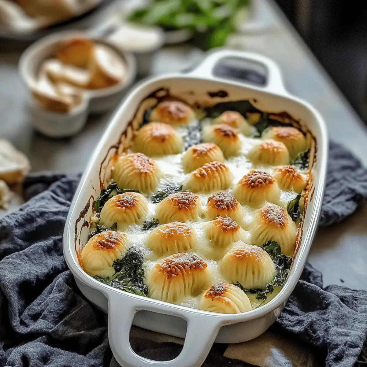 Creamy Spinach and Artichoke Gnocchi Bake vazjgq