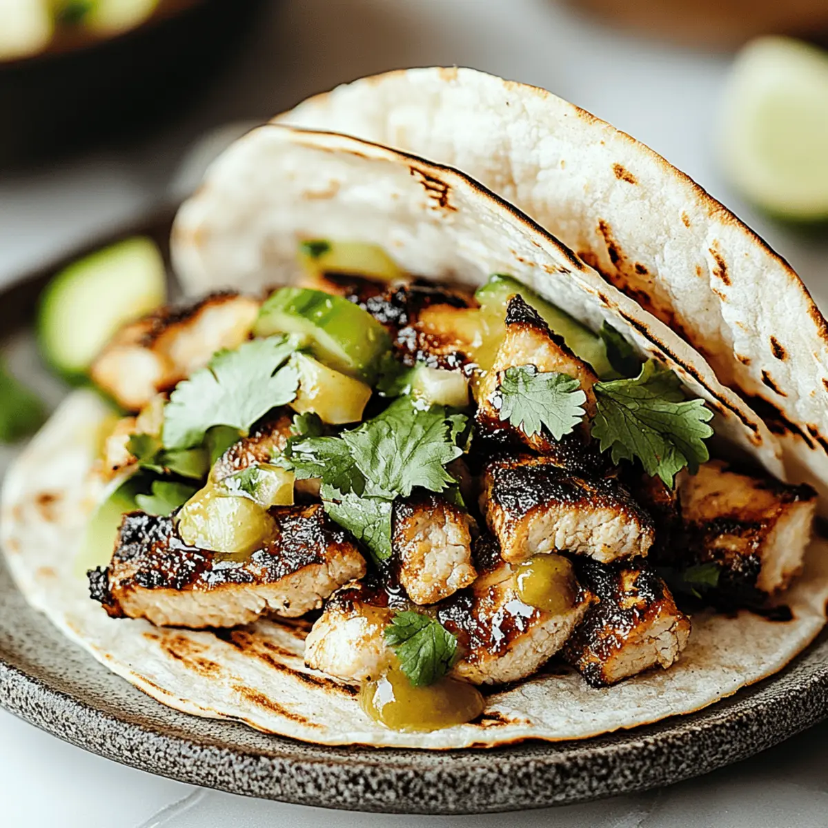 Honey Lime Grilled Chicken Tacos e2nwlq