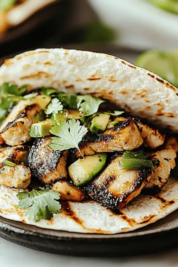 Honey Lime Grilled Chicken Tacos