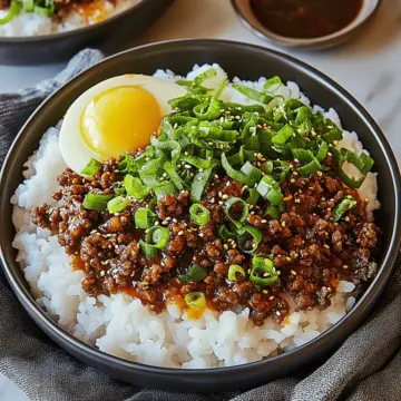 Korean Ground Beef Bowl