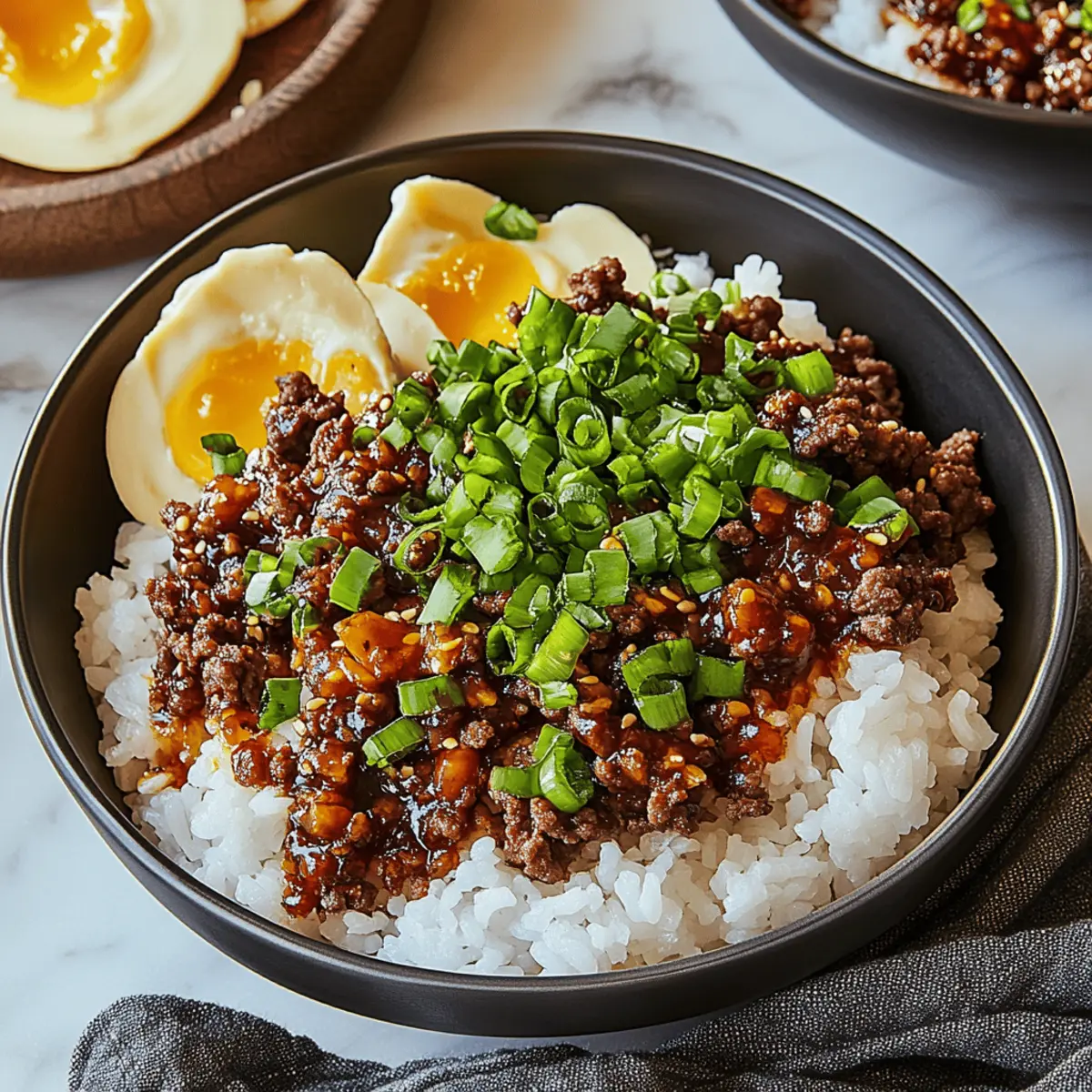 Korean Ground Beef Bowl nrjyhq