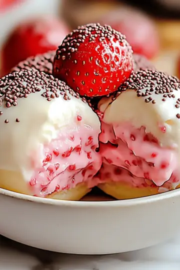 Strawberry Cake Mix Balls