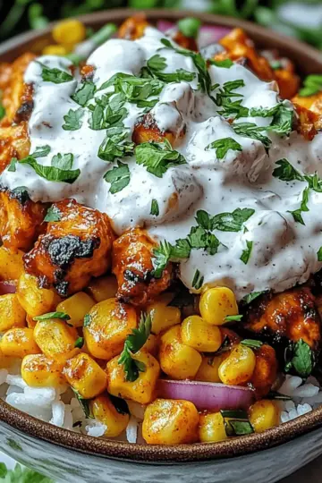 Street Corn Chicken Rice Bowl