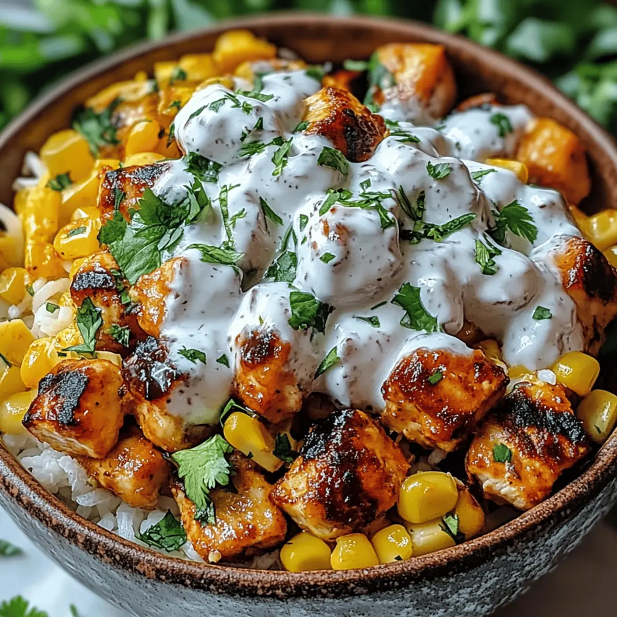 Street Corn Chicken Rice Bowl tp1cuf
